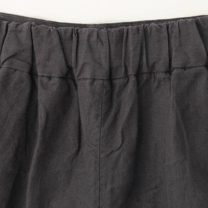 COATED LINEN PLAINWEAVE TROUSERS