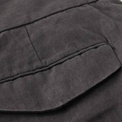COATED LINEN PLAINWEAVE TROUSERS