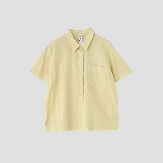 GARMENT DYE COTTON LINEN SHIRT