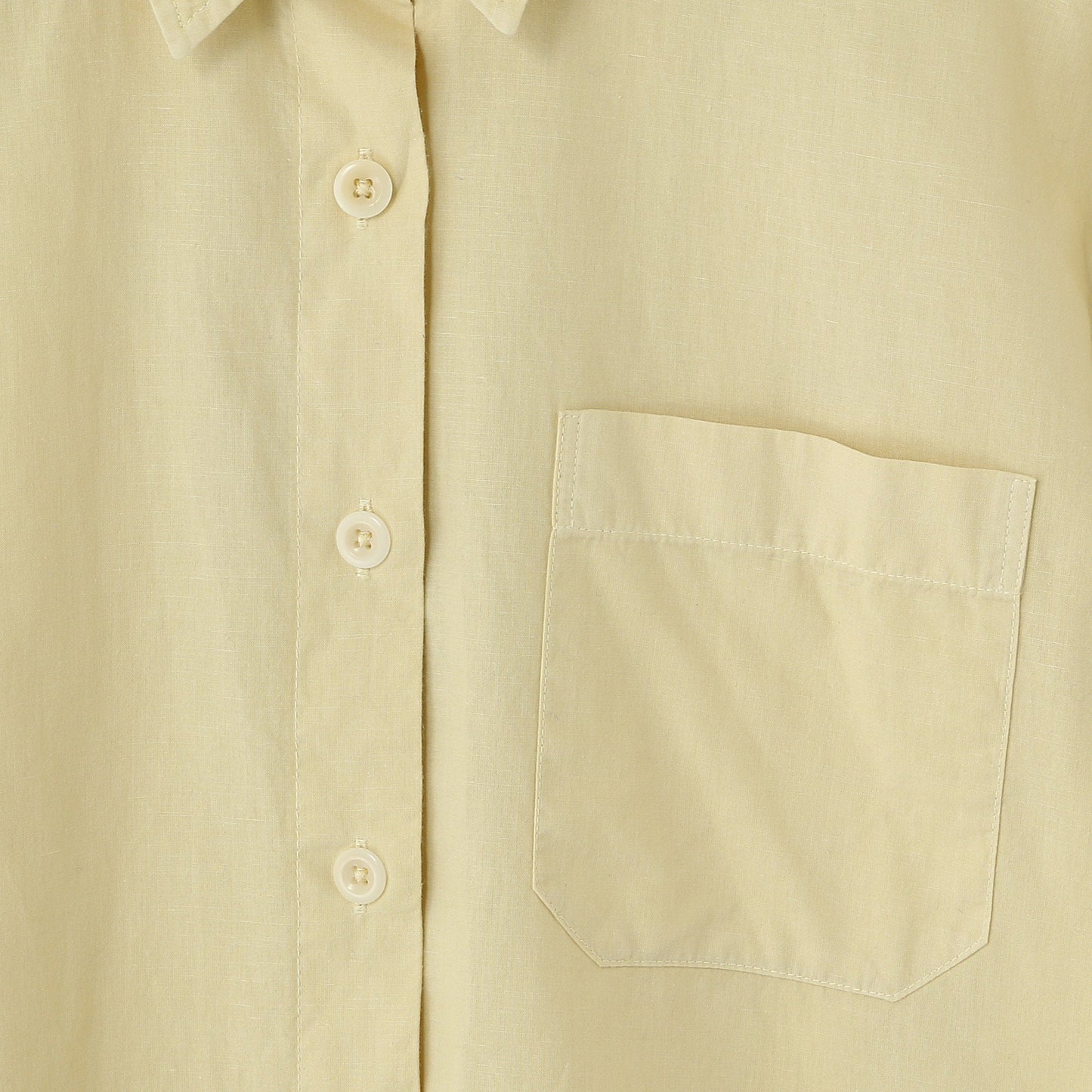 GARMENT DYE COTTON LINEN SHIRT