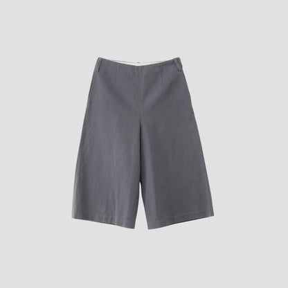 COTTON LINEN CANVAS TROUSERS