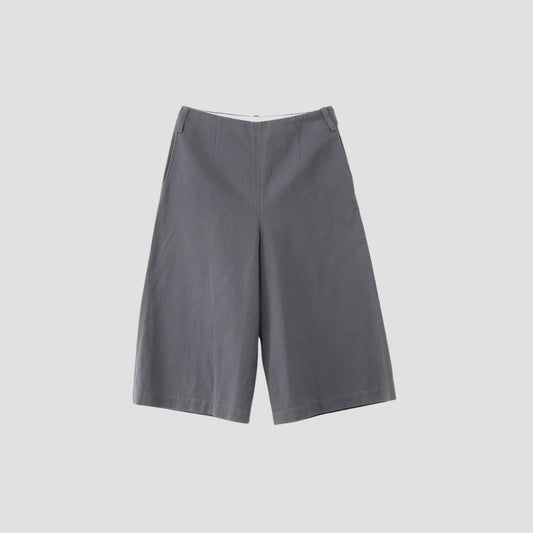 COTTON LINEN CANVAS TROUSERS