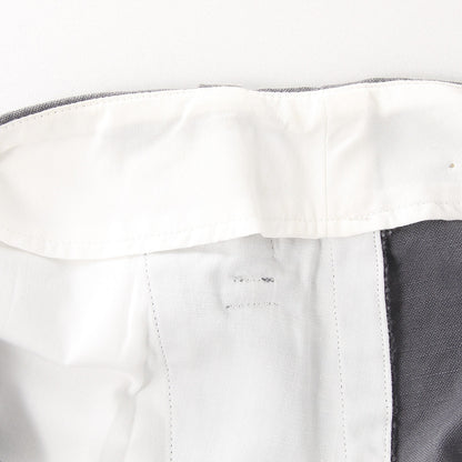 COTTON LINEN CANVAS TROUSERS