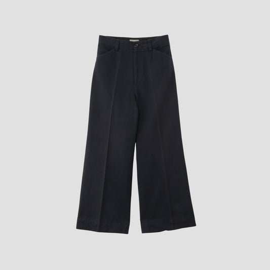 COTTON LINEN TWILL TROUSERS