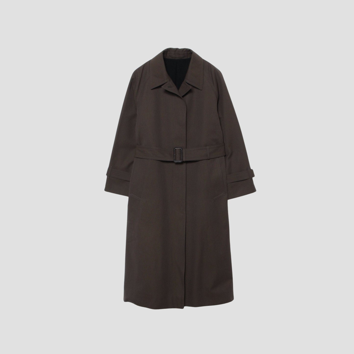 WOOL COTTON GABARDINE COAT