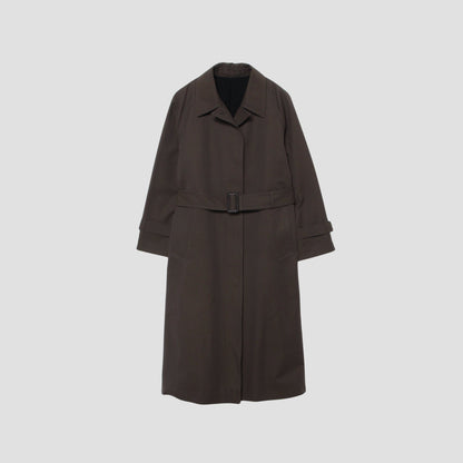 WOOL COTTON GABARDINE COAT