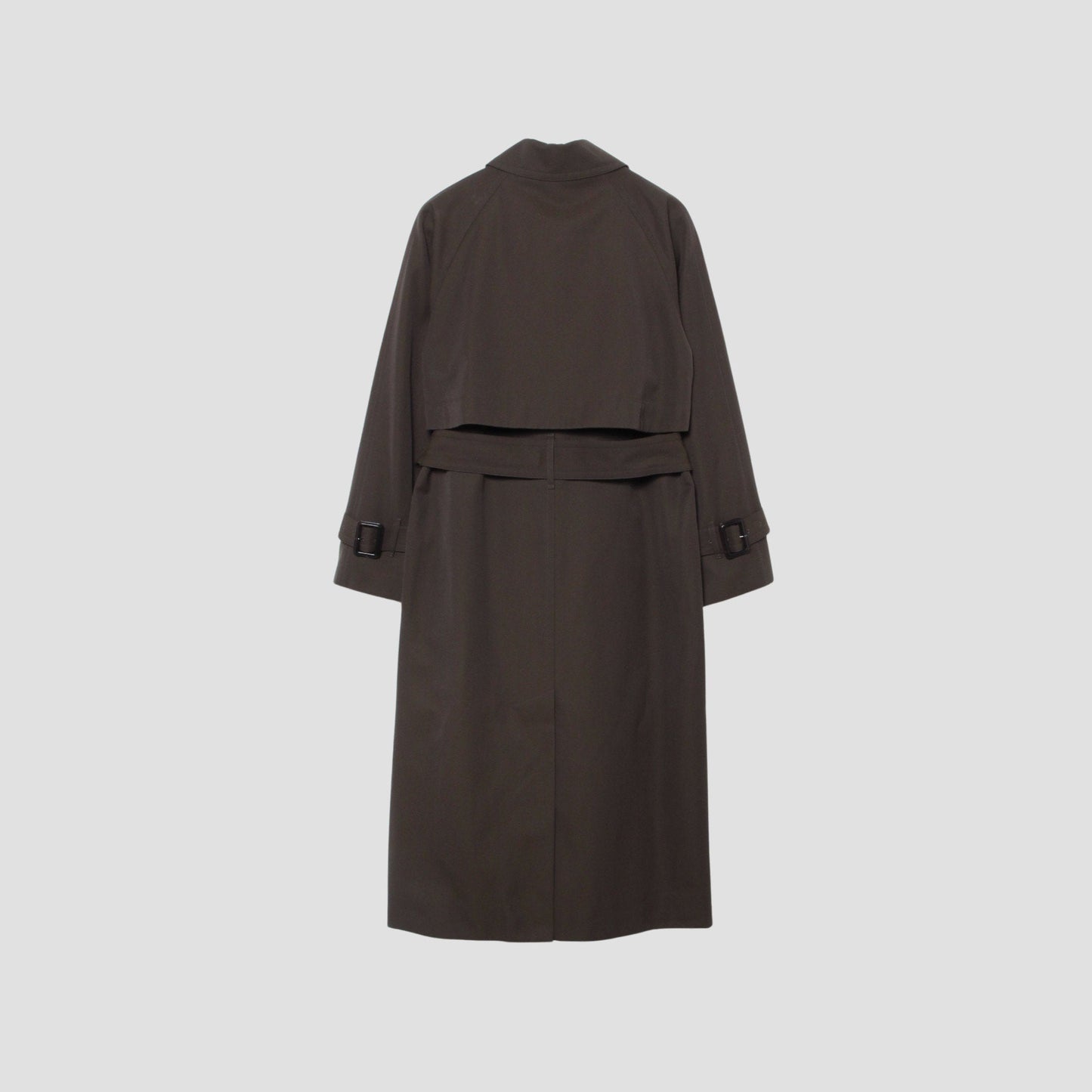 WOOL COTTON GABARDINE COAT