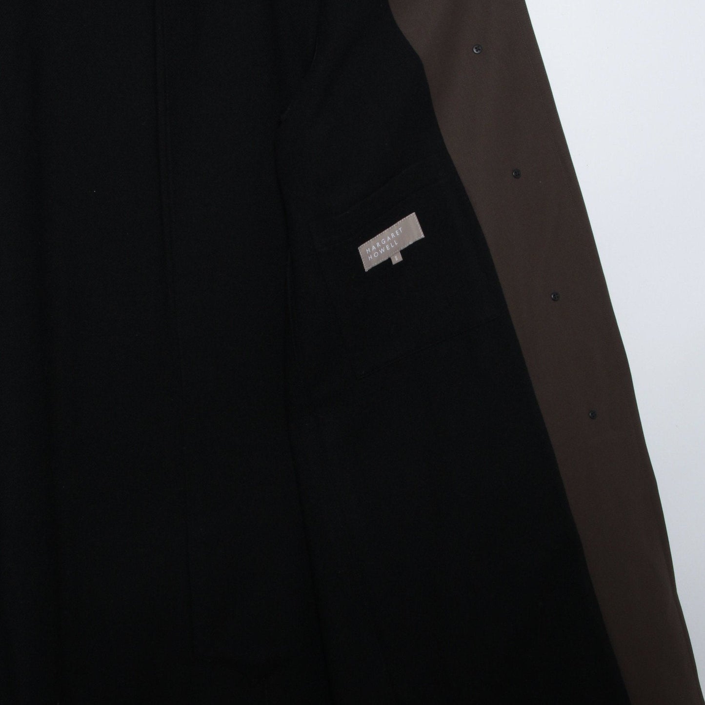 WOOL COTTON GABARDINE COAT