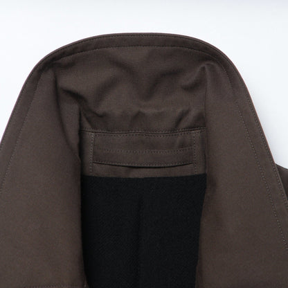WOOL COTTON GABARDINE COAT