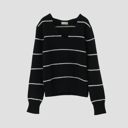 STRIPE WOOL JUMPER KNIT
