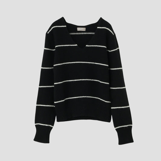 STRIPE WOOL JUMPER KNIT
