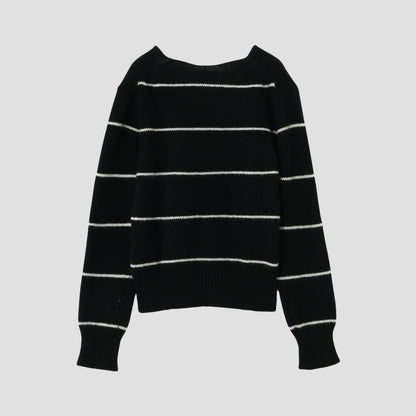 STRIPE WOOL JUMPER KNIT