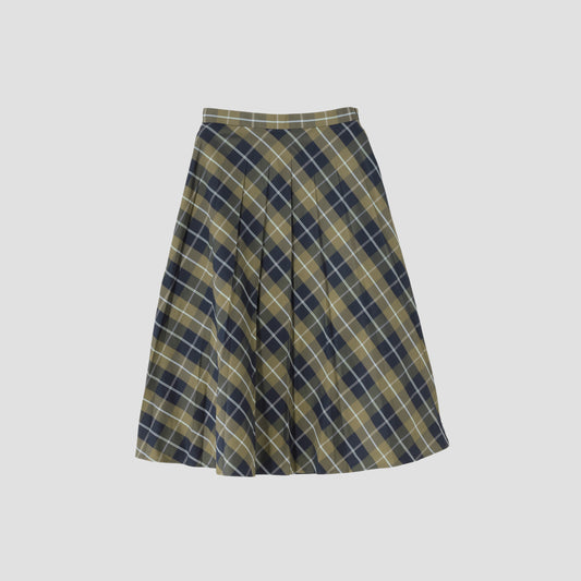 WINDOWPANE CHECK SKIRT
