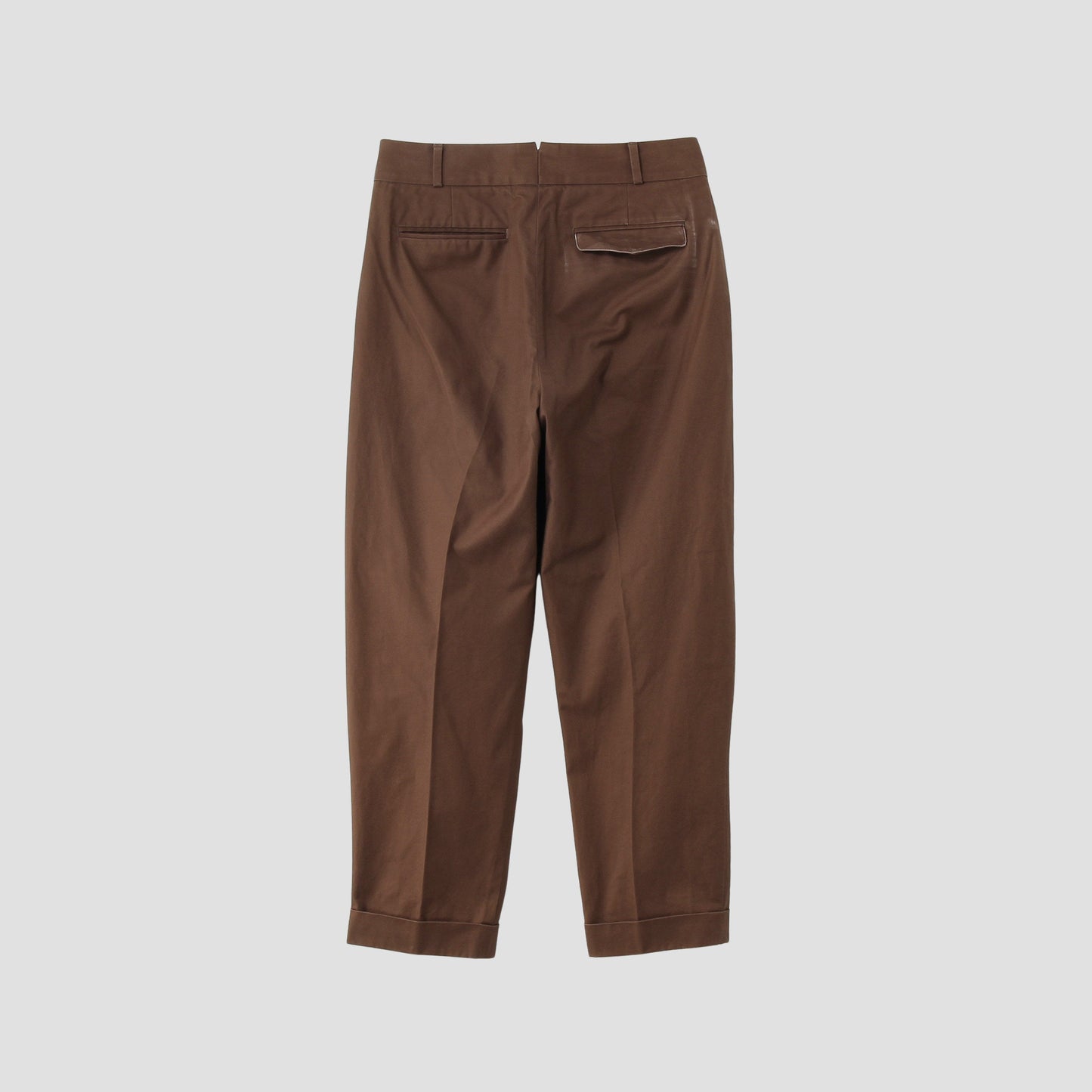 BRUSHED TWILL TROUSERS