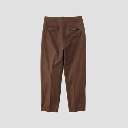 BRUSHED TWILL TROUSERS