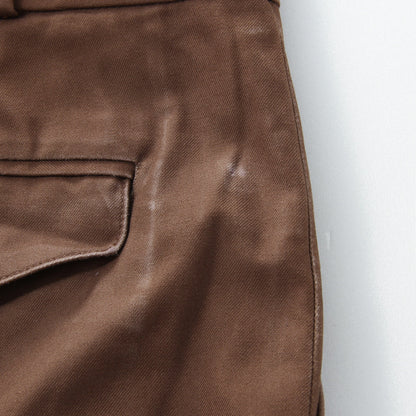 BRUSHED TWILL TROUSERS
