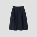 COTTON LINEN TOUGH POPLIN SKIRT