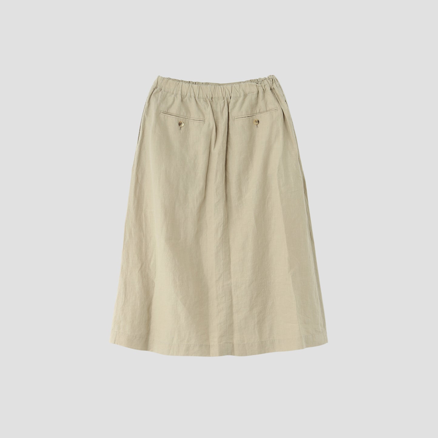 DENSE FINE LINEN POPLIN SKIRT