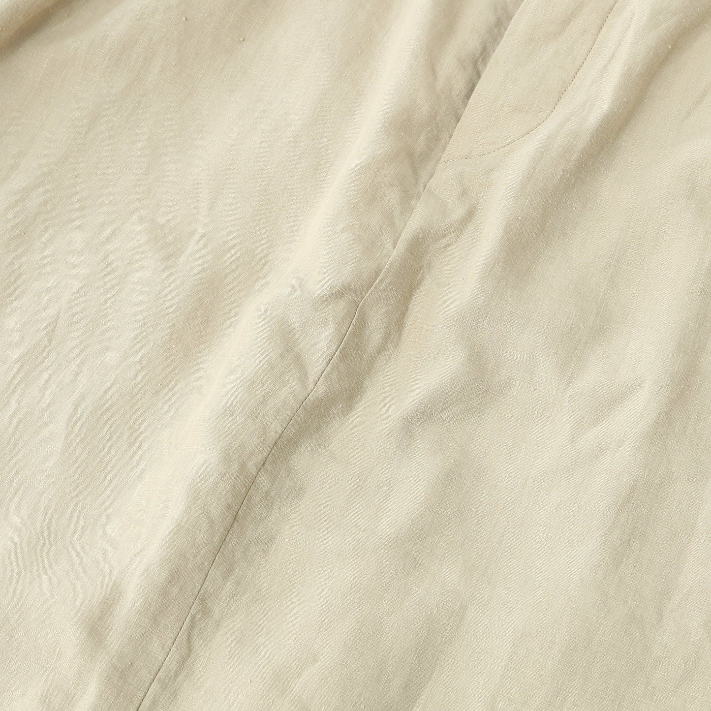 DENSE FINE LINEN POPLIN SKIRT