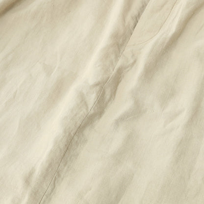 DENSE FINE LINEN POPLIN SKIRT