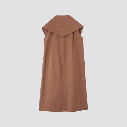 COTTON SILK POPLIN DRESS