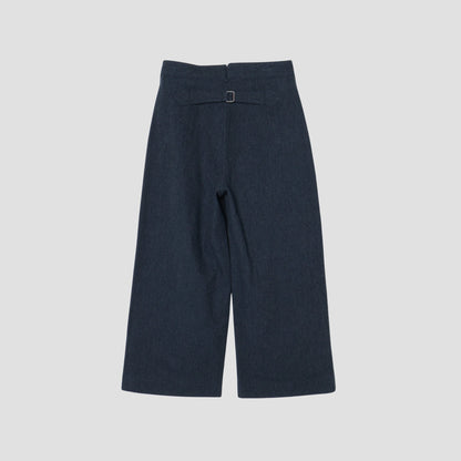 WOOL COTTON SERGE TROUSERS