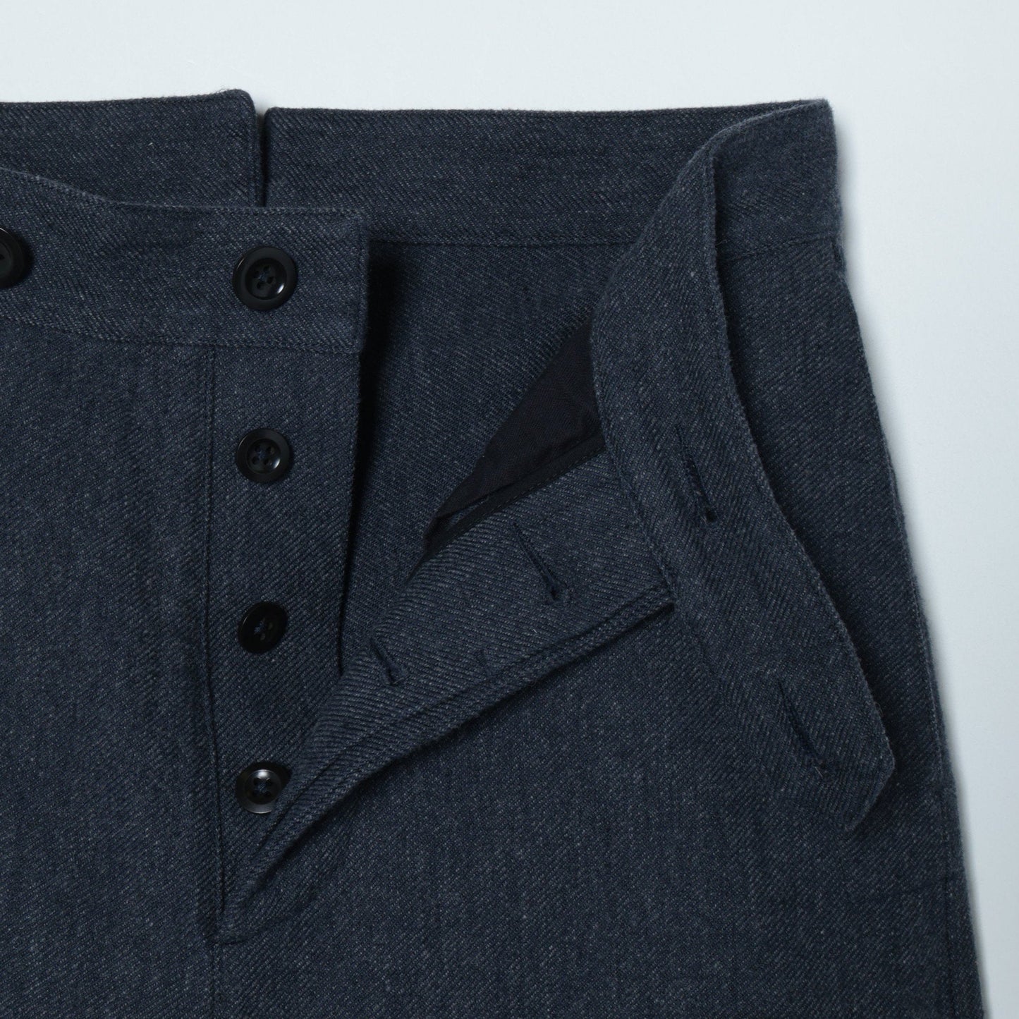 WOOL COTTON SERGE TROUSERS