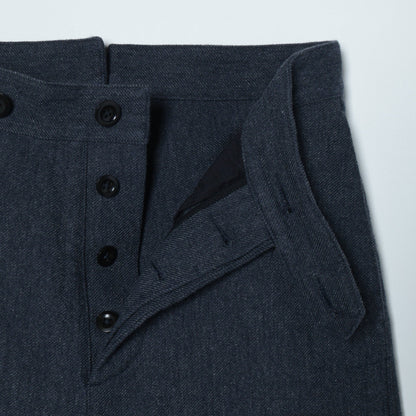 WOOL COTTON SERGE TROUSERS