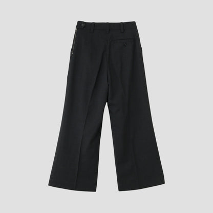 SUMMER WOOL POPLIN TROUSERS