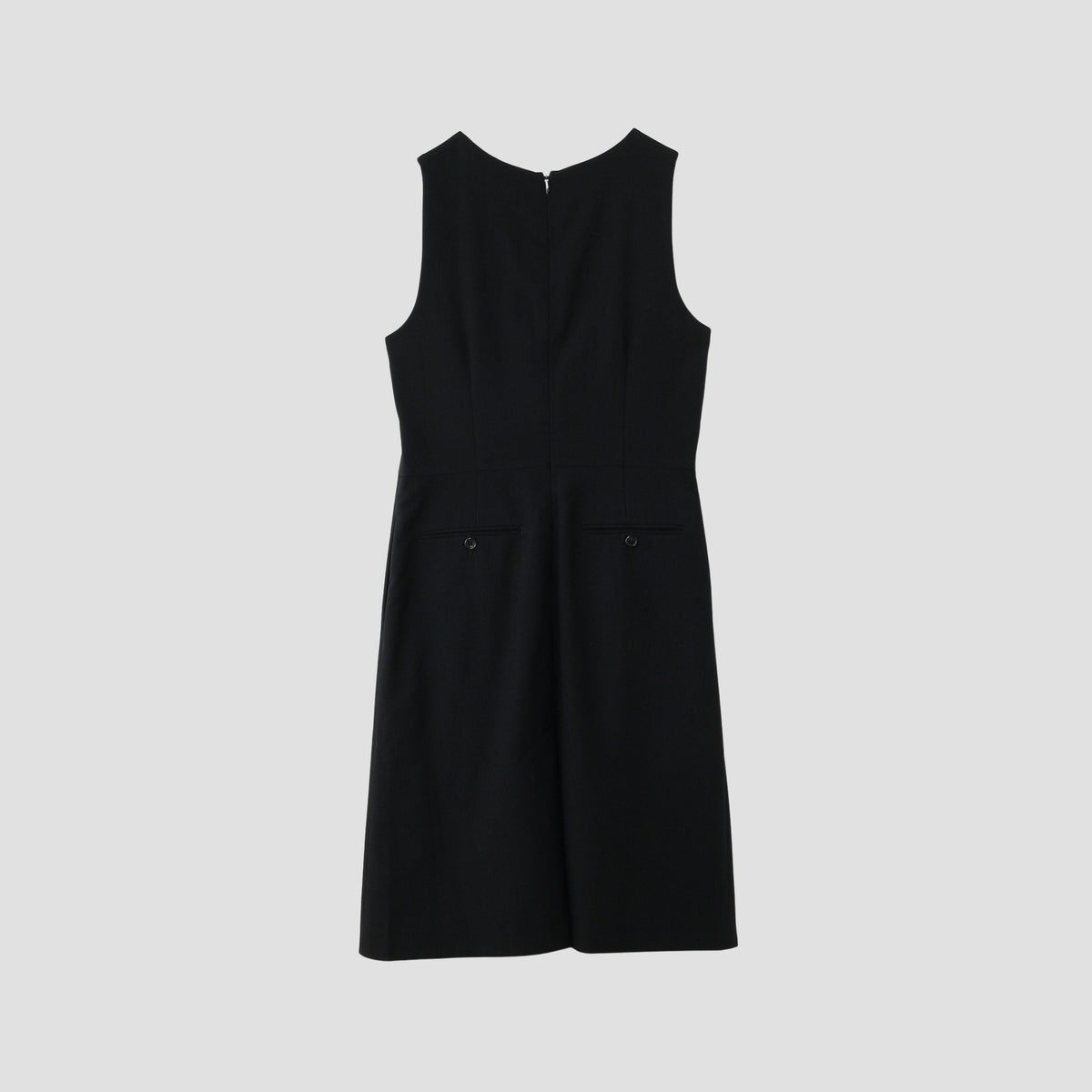 MILLED WOOL TWILL DRESS