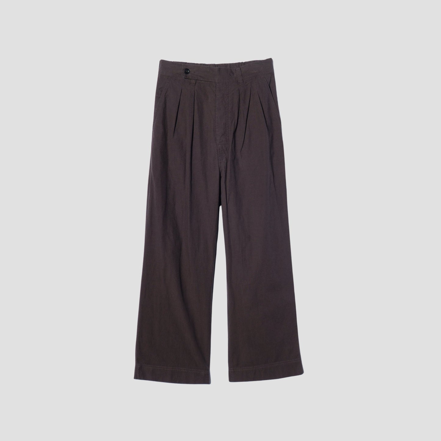 OVERDYE MELANGE COTTON LINEN TROUSERS