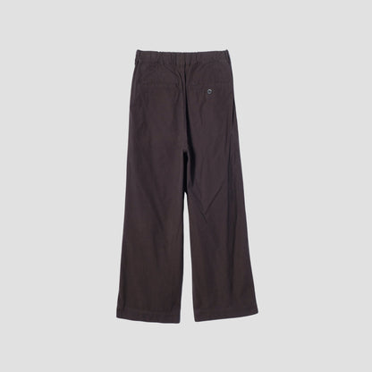 OVERDYE MELANGE COTTON LINEN TROUSERS