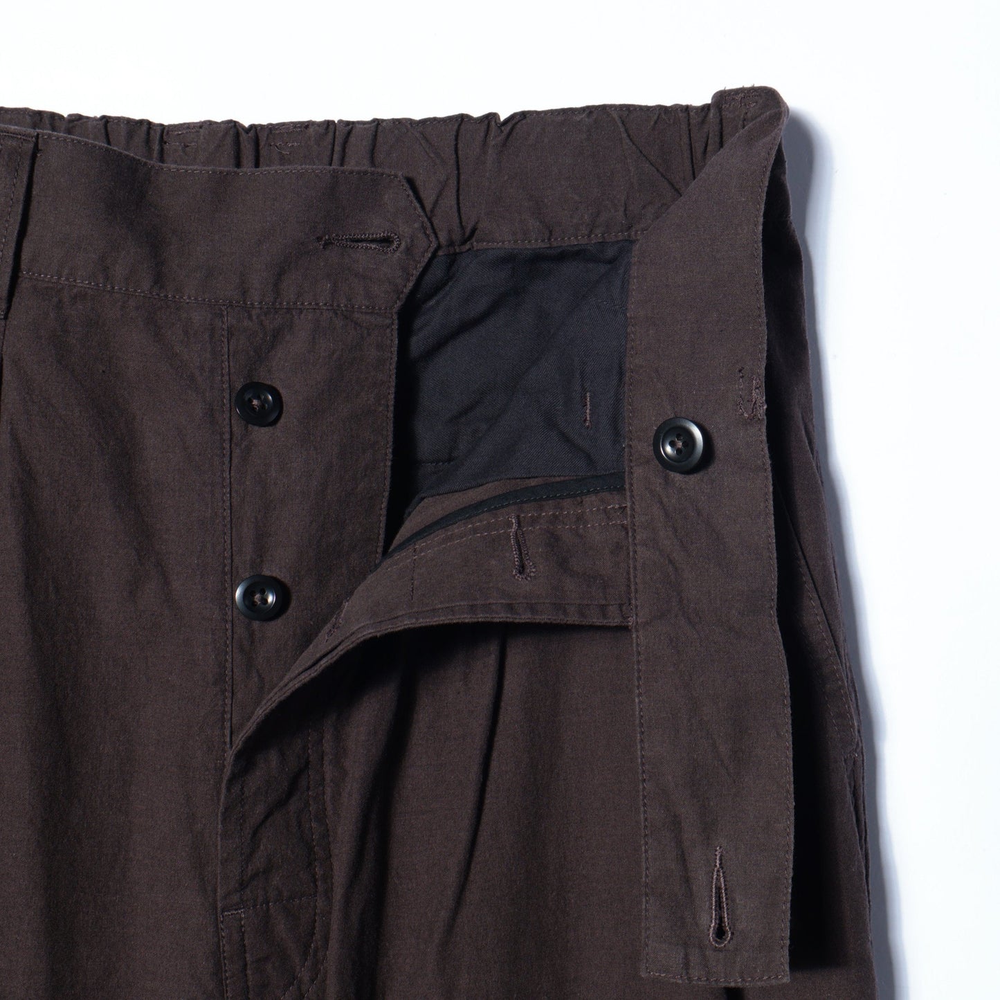 OVERDYE MELANGE COTTON LINEN TROUSERS
