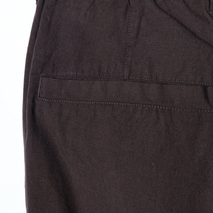 OVERDYE MELANGE COTTON LINEN TROUSERS