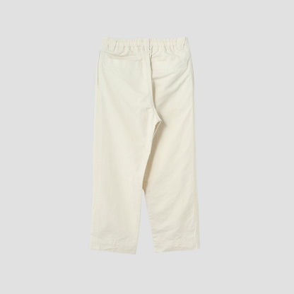 SOFT COTTON LINEN TWILL TROUSERS