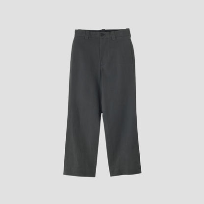 COTTON LINEN OXFORD TROUSERS