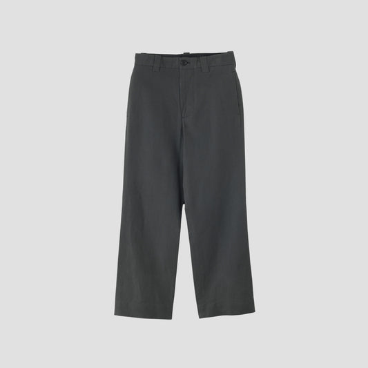 COTTON LINEN OXFORD TROUSERS