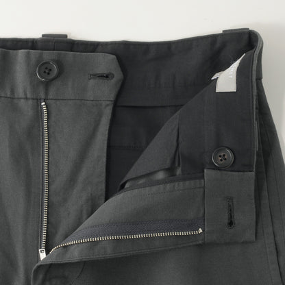 COTTON LINEN OXFORD TROUSERS
