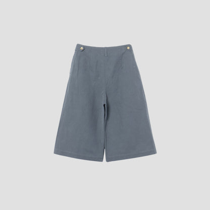 COTTON LINEN CANVAS TROUSERS