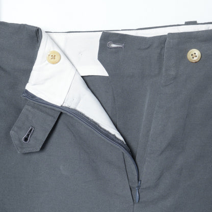 COTTON LINEN CANVAS TROUSERS