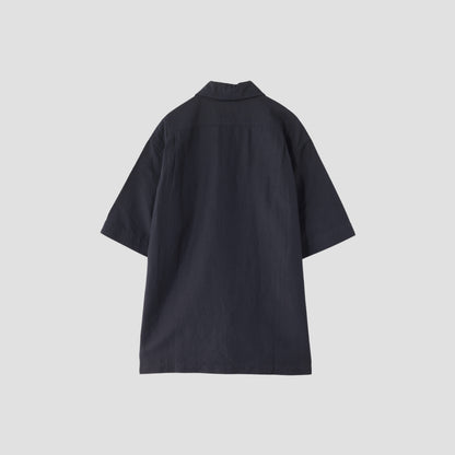 PLAIN WEAVE COTTON LINEN SHIRT