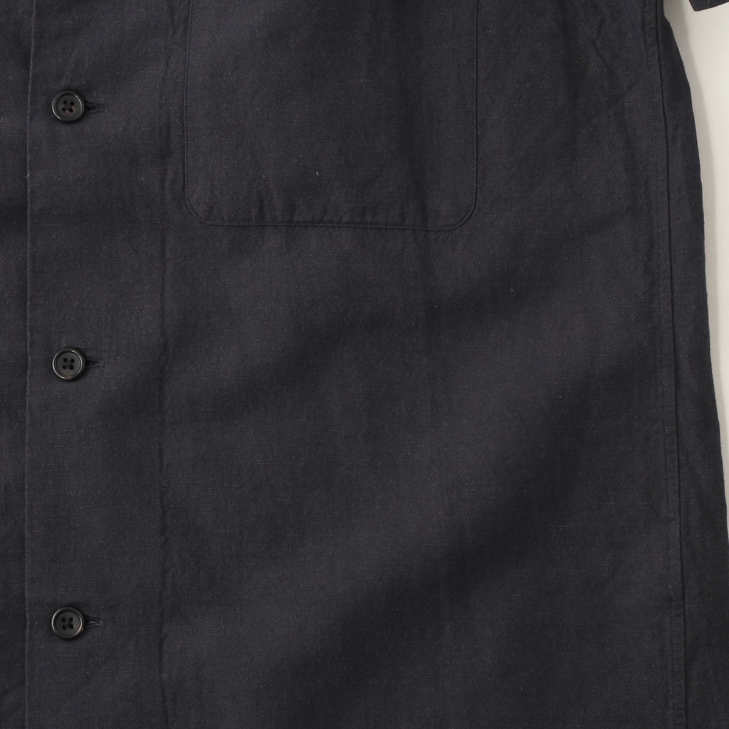 PLAIN WEAVE COTTON LINEN SHIRT