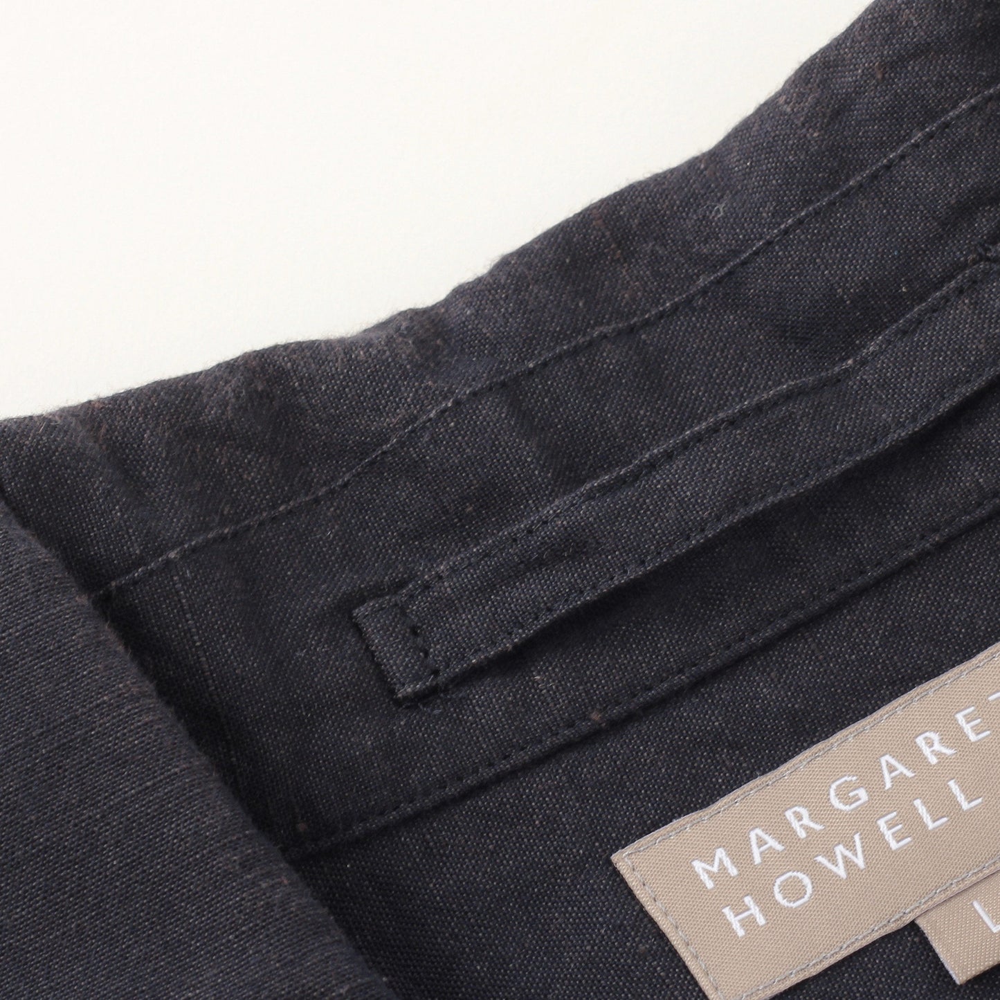 PLAIN WEAVE COTTON LINEN SHIRT