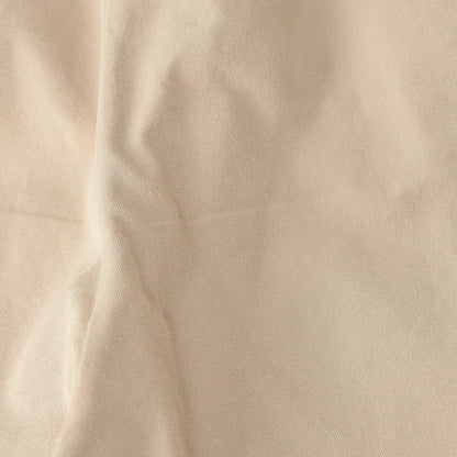 WASHED YARN DYE COTTON POPLIN TROUSERS