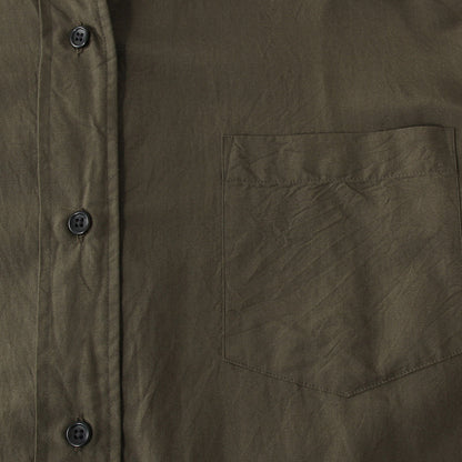 COTTON SILK POPLIN DRESS