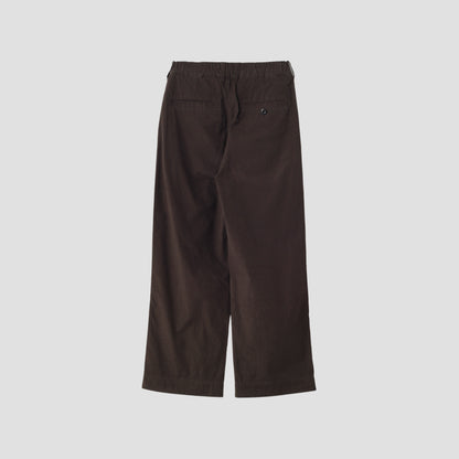 OVERDYE MELANGE COTTON LINEN TROUSERS