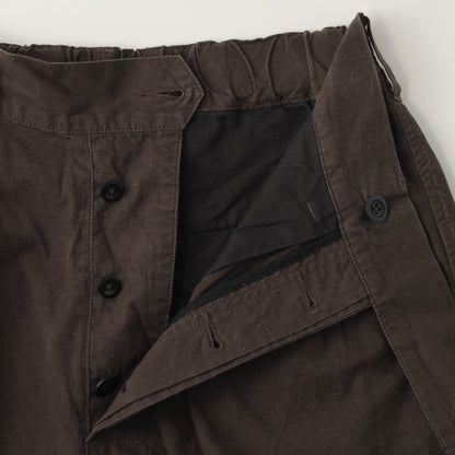 OVERDYE MELANGE COTTON LINEN TROUSERS