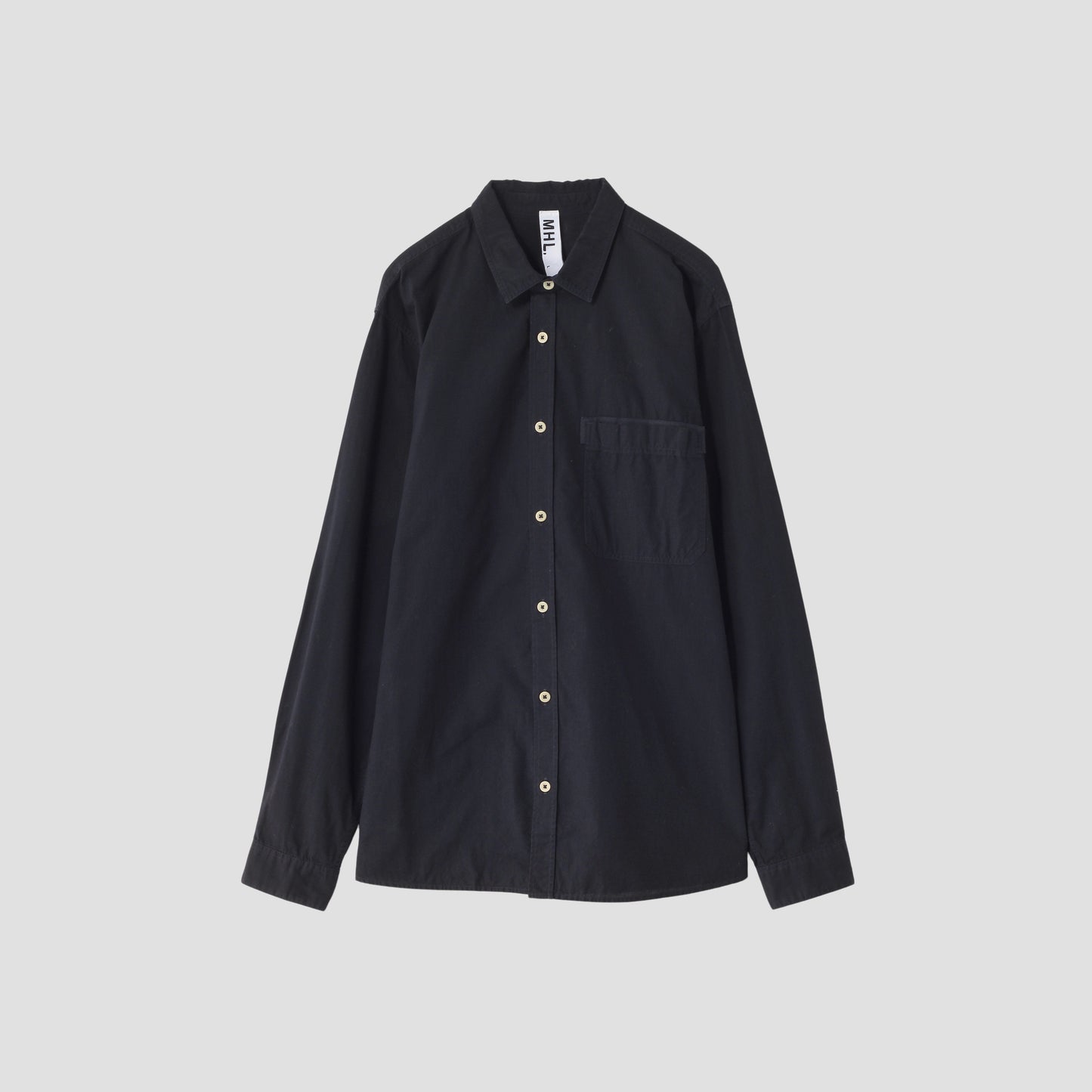 GARMENT DYE COTTON LINEN SHIRT