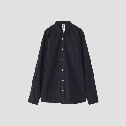 GARMENT DYE COTTON LINEN SHIRT