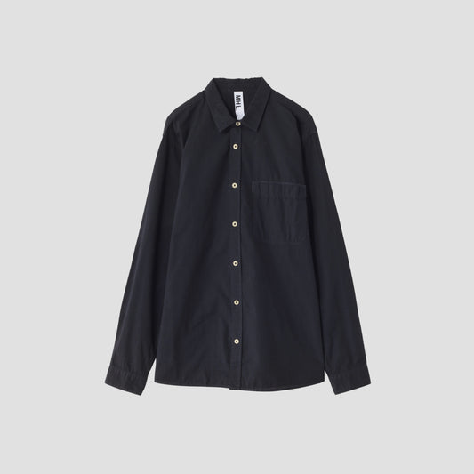 GARMENT DYE COTTON LINEN SHIRT